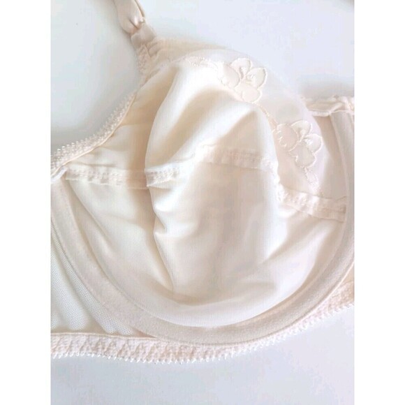 Bali Bra Size 42C Beige Style #0180 Mesh Balconette Full Coverage Vintage - Picture 7 of 8